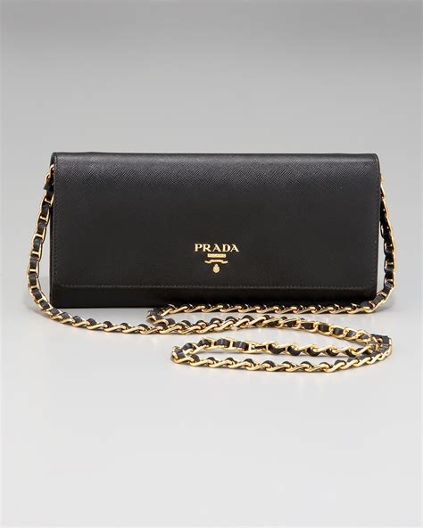 prada black crossbody gold chain|real real Prada crossbody.